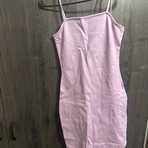 Pink Spaghetti Strap Dress
